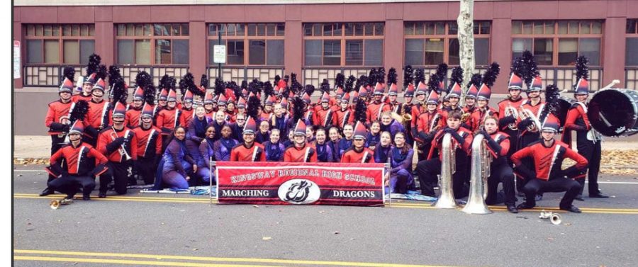 The band was honored to march in the 2019 Dunkin Parade in Philadelphia on Thanksgiving.