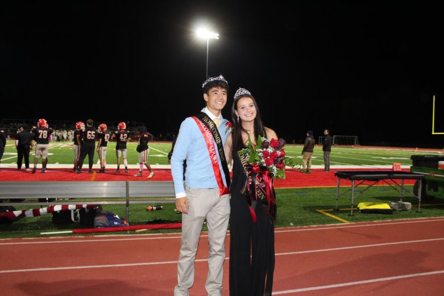 Luke Wordelmann and Peyton Riggs were crowned at the Homecoming game, Oct. 21.
