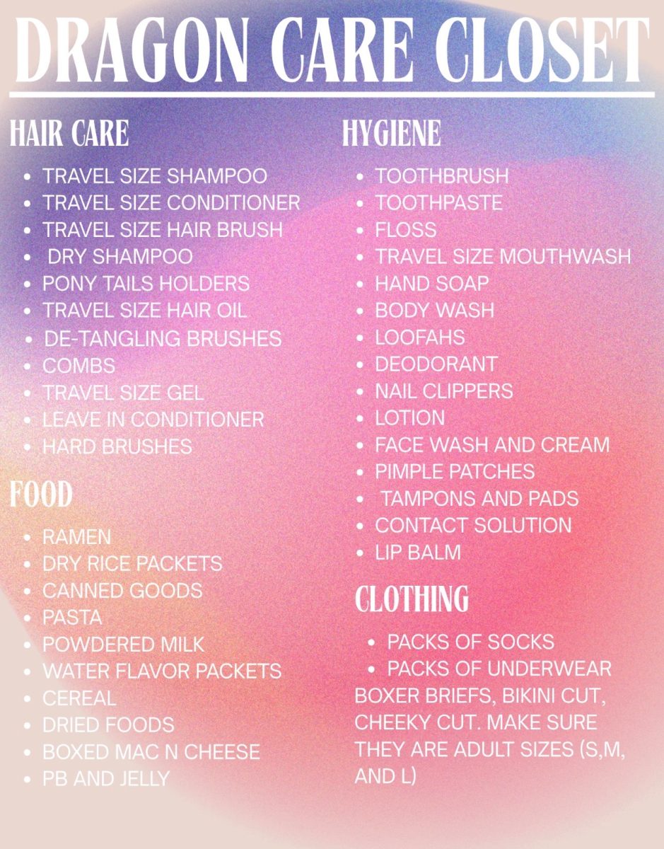Dragon Care Closet Information
